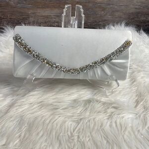 Vintage White Evening Clutch Bag